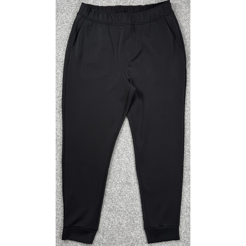 7 Diamonds REV Jogger Pants Mens Large Black Performance Stretch Zip Pockets